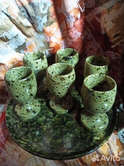 Блюдце, посуда для варенья, посуда из змеевика