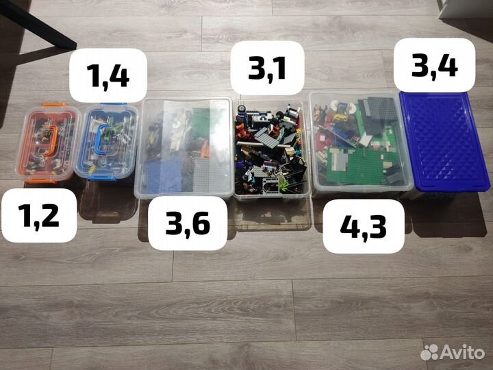 Продам рассыпное/по коробкам lego, 17 кг