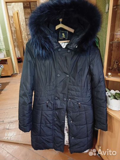 Пуховик женский длинный 44 46