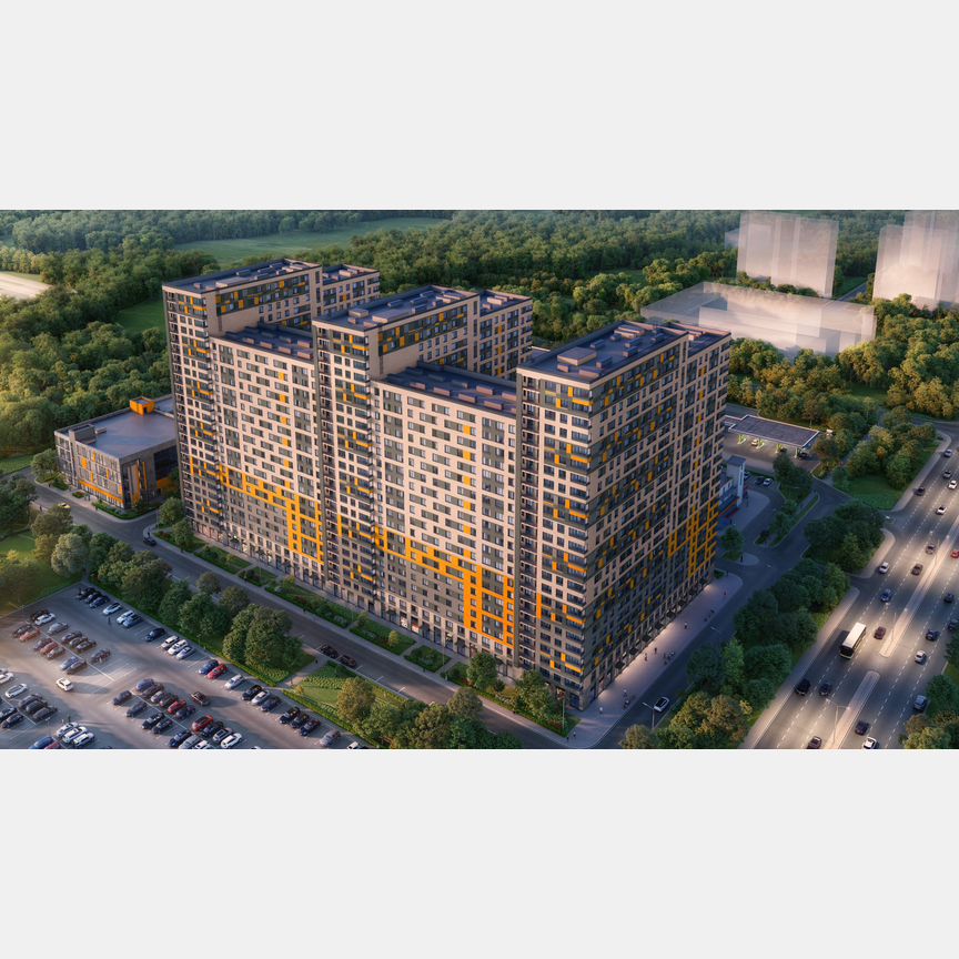 1-к. апартаменты, 41,2 м², 2/24 эт.