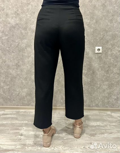 Брюки черные женские укороченные H&M, EUR 42