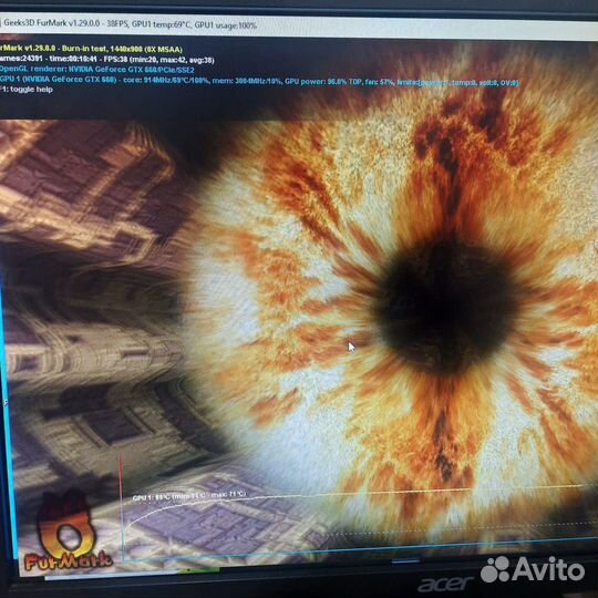 Видеокарта asus GTX660 2gb gddr5 192bit