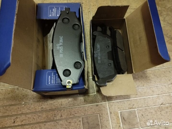 Колодки тормозные перед.+ зад. chevrolet lacetti