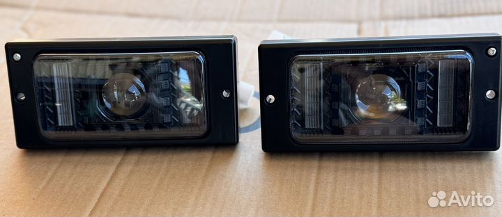 Противотуманные фары LED 2110-2114 дхо линза