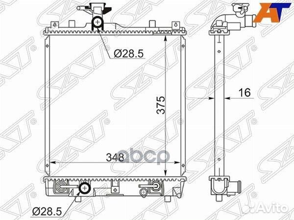 Радиатор Chevrolet Cruze 01-08 / Nissan Roox 09