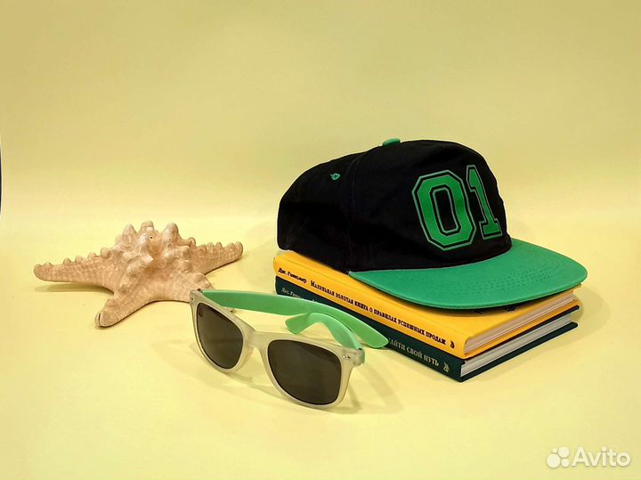 Кепка бейсболка прямой козырёк 52-54р