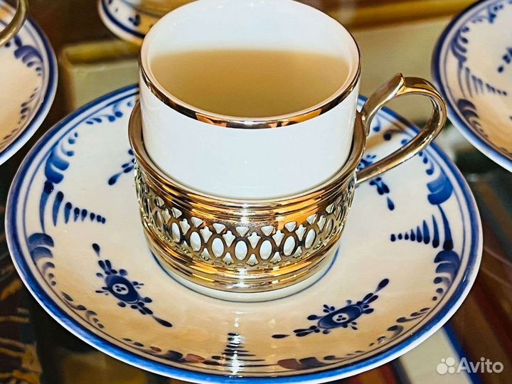 Кофейный набор Гжель