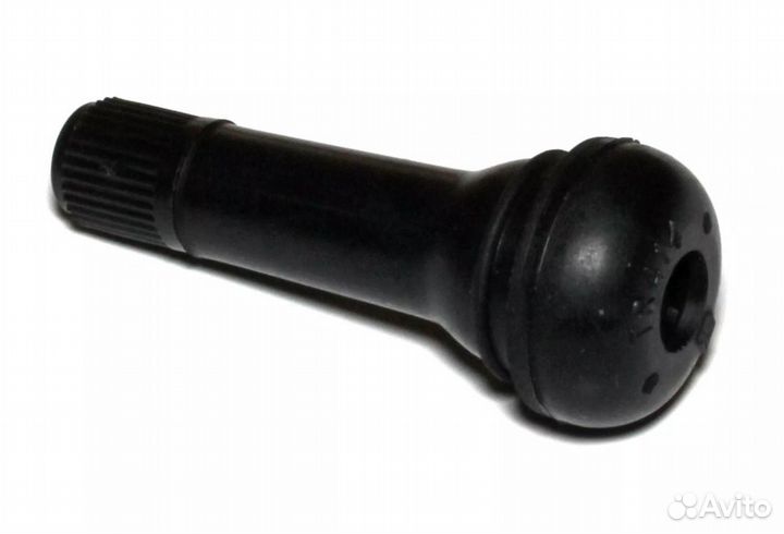 Вентиль для бескамерных шин черный низкий / 1147