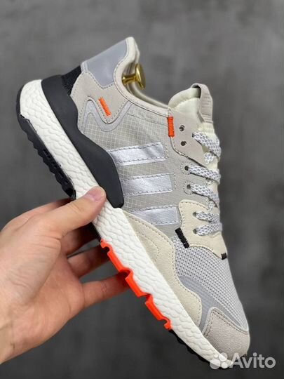 Кроссовки Adidas Nite Jogger Grey Orange