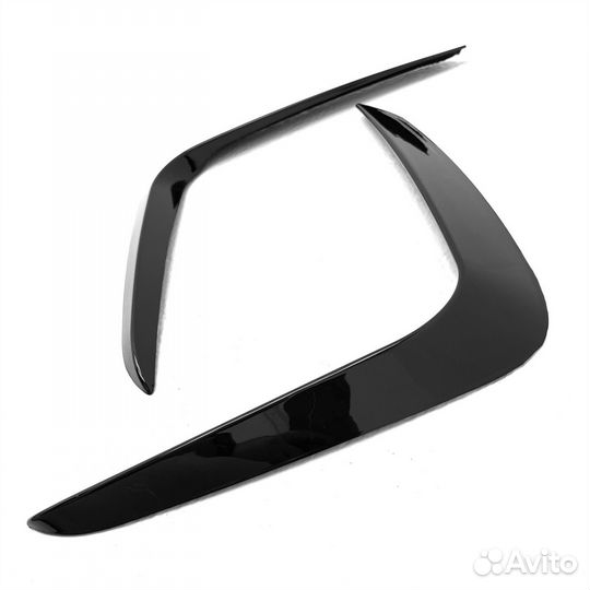 BMW G01 LCI накладки на передний бампер рестайлинг