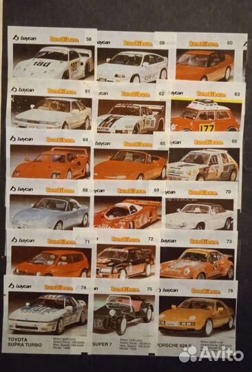 Вкладыши от жвачек BomBibom