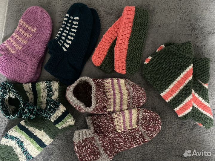 Вязаные носки