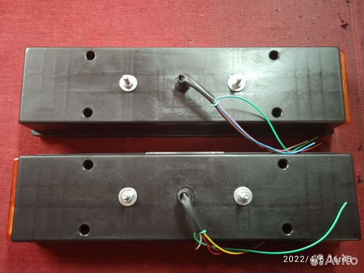 Фонари задние к-кт 030 с кабелем 7-ми секционные