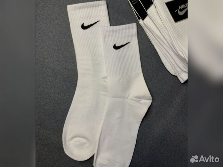 Носки Nike белые длинные