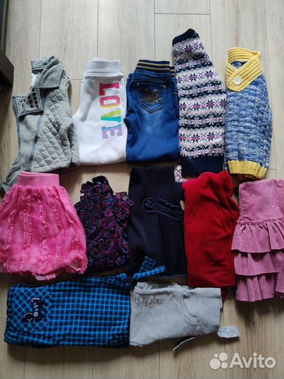 Пакет вещей фирменных 4-6 лет на девочку