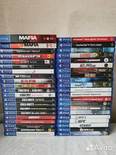 Игры ps4. Диски Sony PlayStation 4