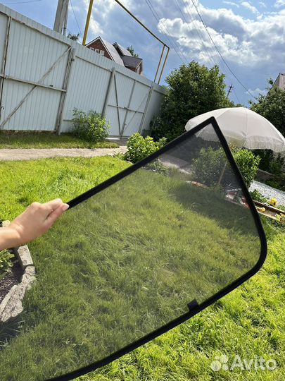 Автошторка магнитная каркасная 2 шт на skoda rapid