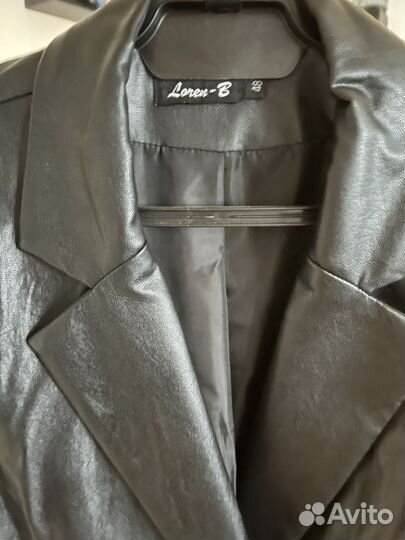 Пиджак женский кожзам р.48