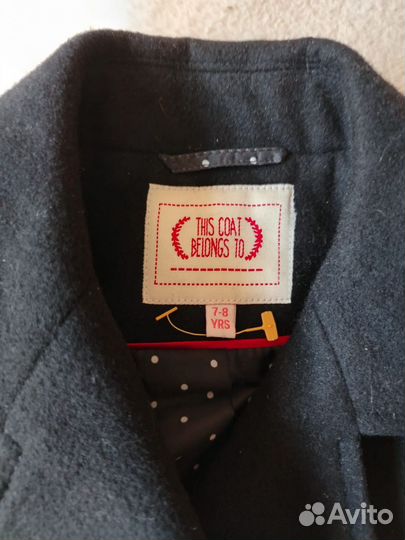 Новое демисезонное пальто на девочку 122-128 см