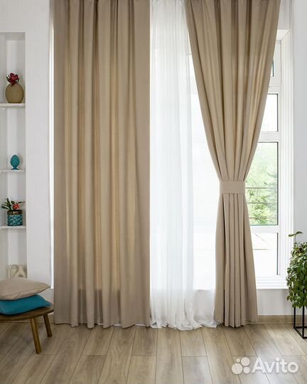 Шторы канвас Эдем