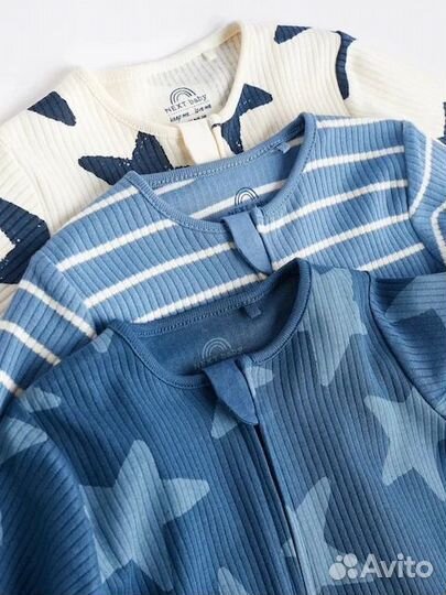 Слипы Некст на молнии, 0-3 мес и шапочки