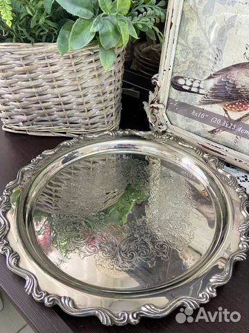 Поднос. Канада. Серебрение