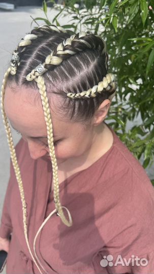 Плетение кос с канекалоном