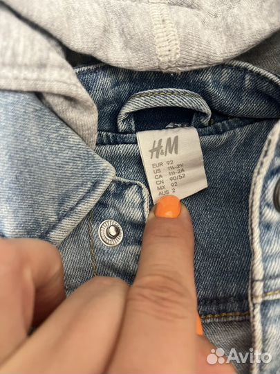 Джинсовая куртка H&M детская 86-92р