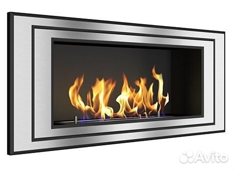 Встроенный биокамин Zefire c настоящим огнем