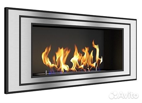 Встроенный биокамин Zefire c настоящим огнем