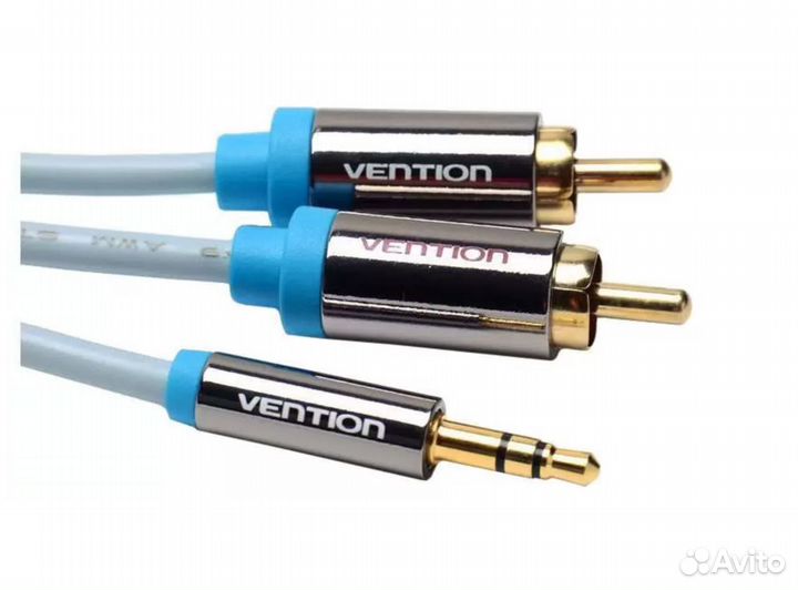Кабель vention 3.5 jack-2RCA 1M