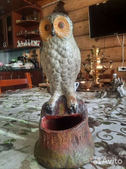 Филин старинный, визитница- карандашница