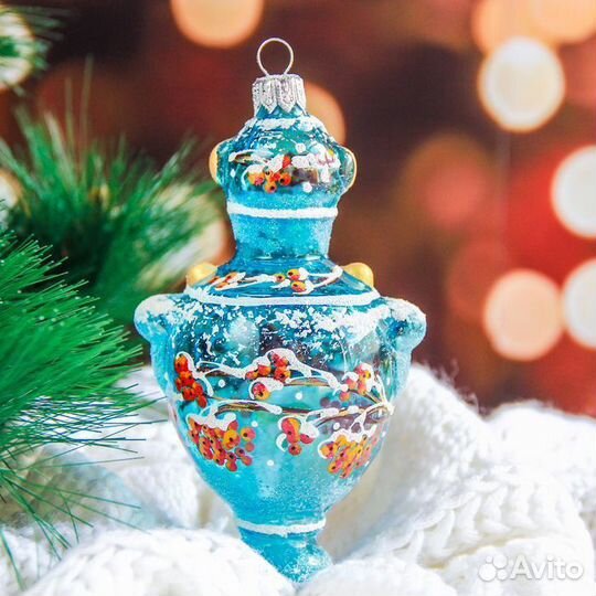 Елочные игрушки ариель самовар / елочка / телефон