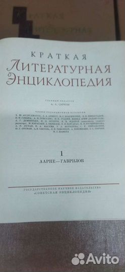 Краткая литературная энциклопедия 1962 год