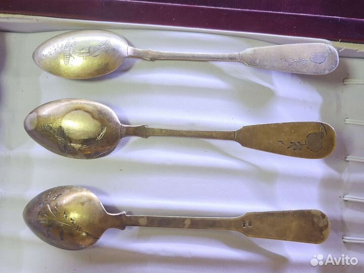 Серебряные ложки 84 пробы