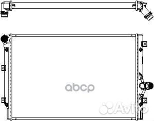 Радиатор audi A3 2,0 TDI 05/03,VW Golf V 2,0 TDI