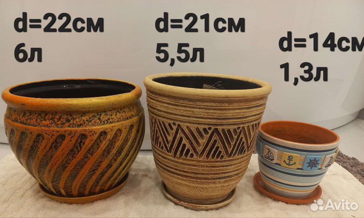 Горшок керамический