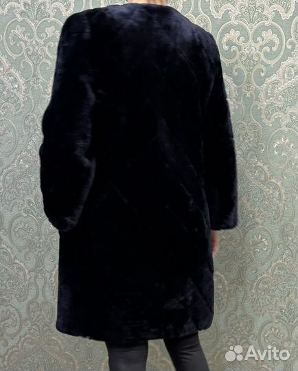 Шуба натуральный мутон винтаж y2k