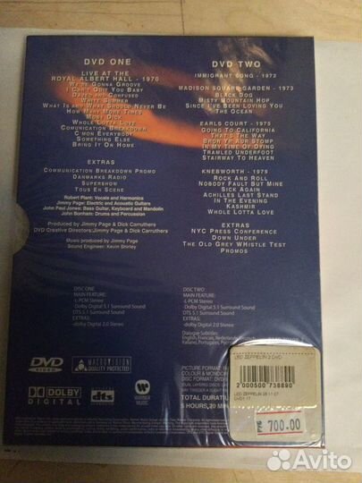 2-DVD set Led Zeppelin, 2003, Rus.лицензия
