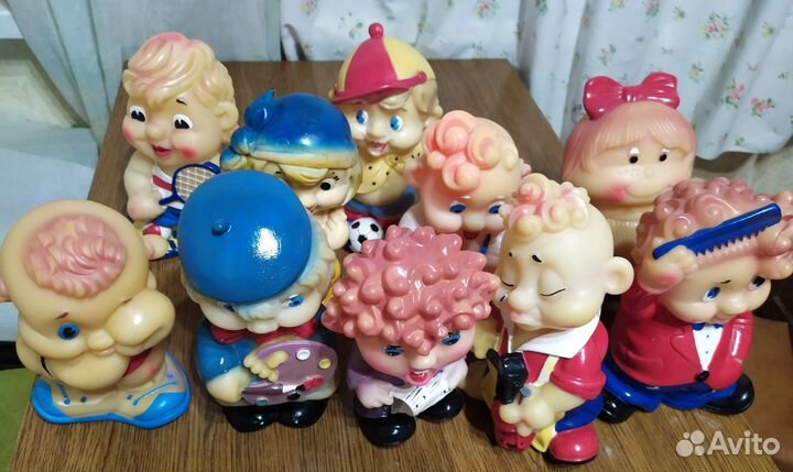 Игрушки резиновые Совпластитал СССР гармонист