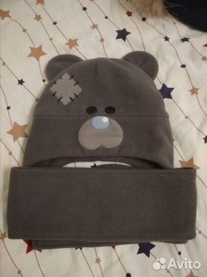 Зимняя шапка мишка Тедди