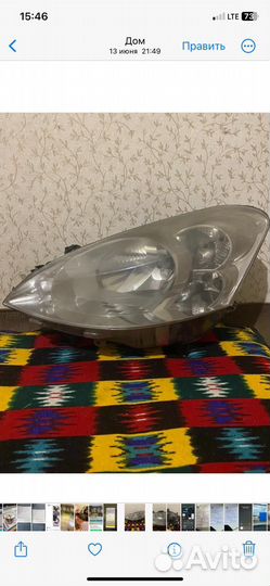 Peugeot партнер фара