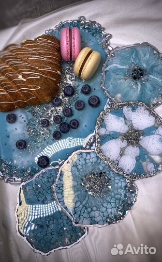 Сервировочный набор из эпоксидной смолы