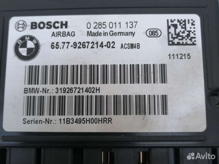 Блок управления Airbag(подушек безопасн) BMW F30