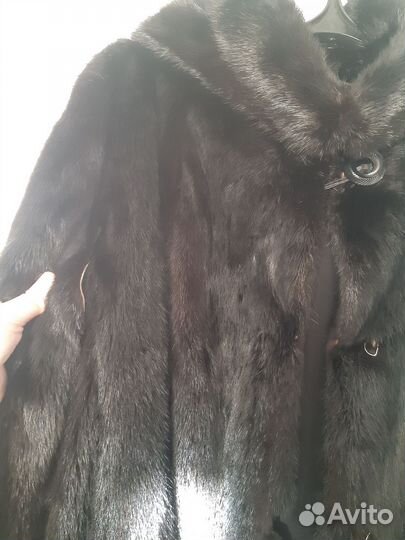 Шуба норковая с капюшоном 48 50 длинная
