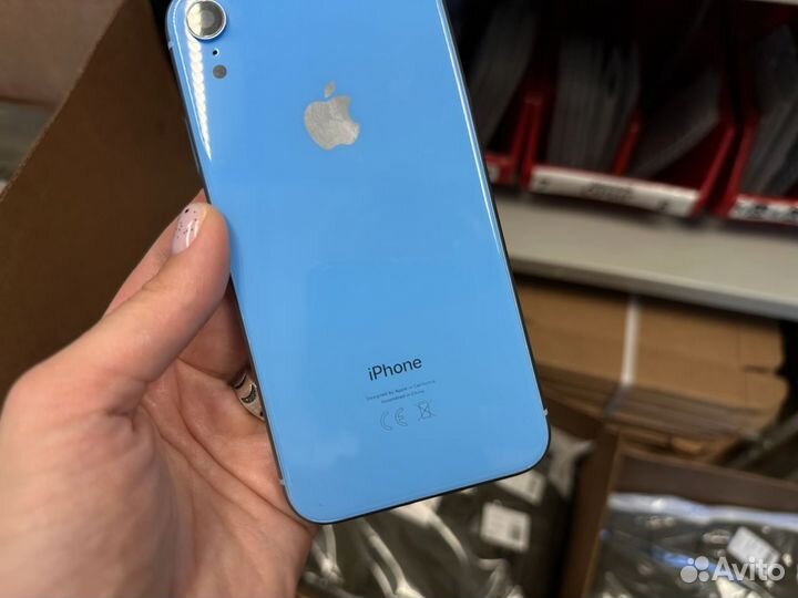 Корпус iPhone XR синий (Арт.33038)