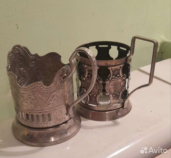 Подстаканники мельхиор. Винтаж