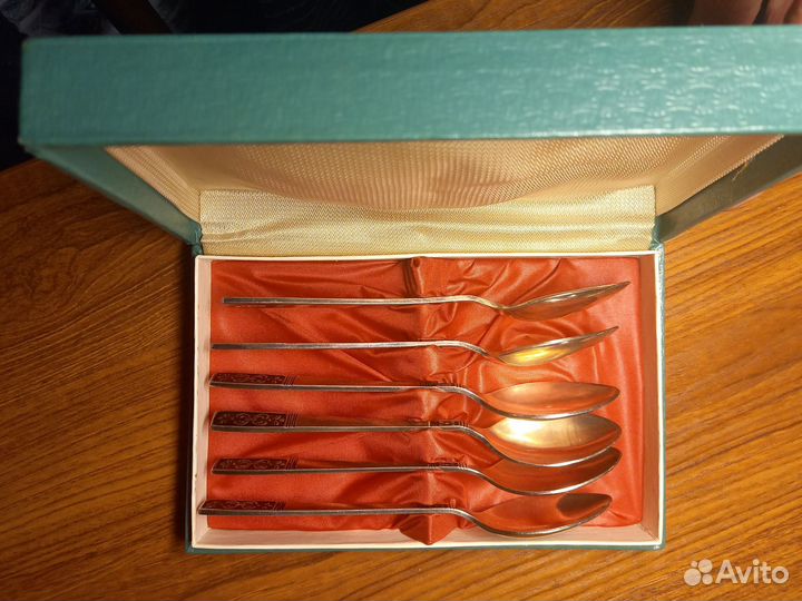 Набор чайных ложек мельхиор