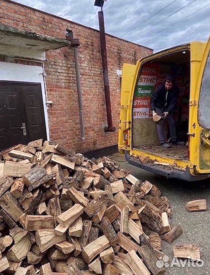 Дрова дубовые колотые