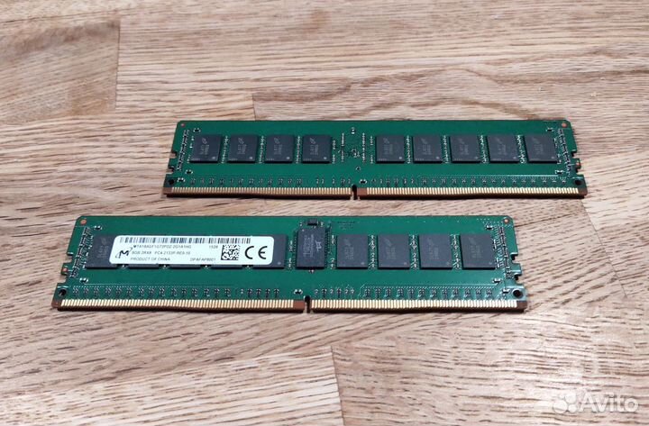 Серверная память Micron DDR4 ECC 8gb 2133mhz